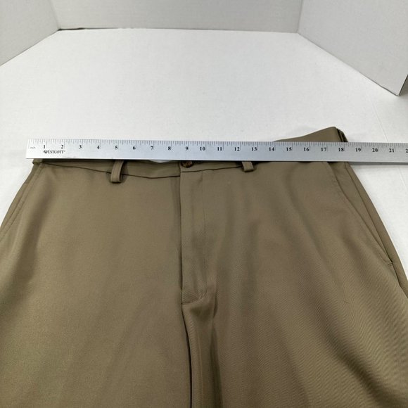 Haggar Men's Size 36X34 Khaki Pant Flex Waist Preowned - Picture 6 of 12